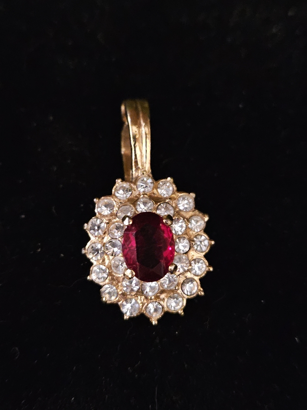 Vintage Roman Gold Enhancer Necklace Pendant